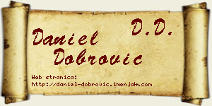 Daniel Dobrović vizit kartica